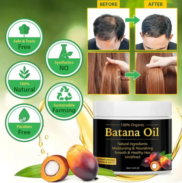 TCS Organic Batana Hair Elixir – 100% Natural Hair Growth & Repair Oil