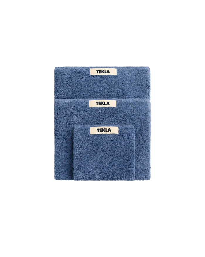 lost & found TEKLA Tekla Terry Bath Towel Storm Blue