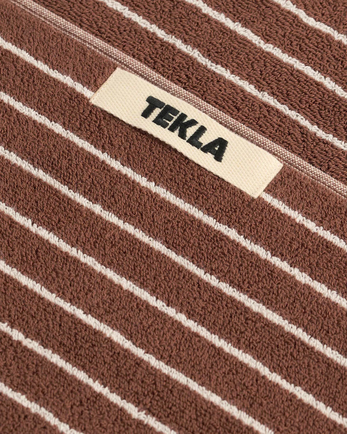 lost & found TEKLA Tekla Terry Hand Towel Rust Stripes