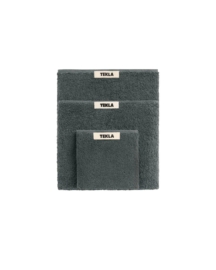 lost & found TEKLA Tekla Terry Washcloth Charcoal Grey
