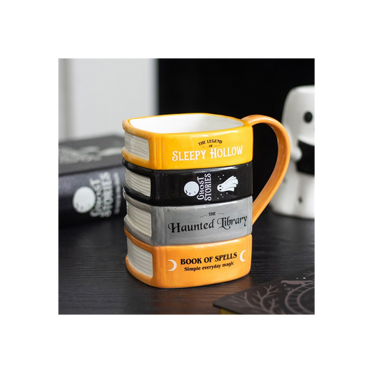 The Haunted Library Book Stack Mug 🇬🇧
