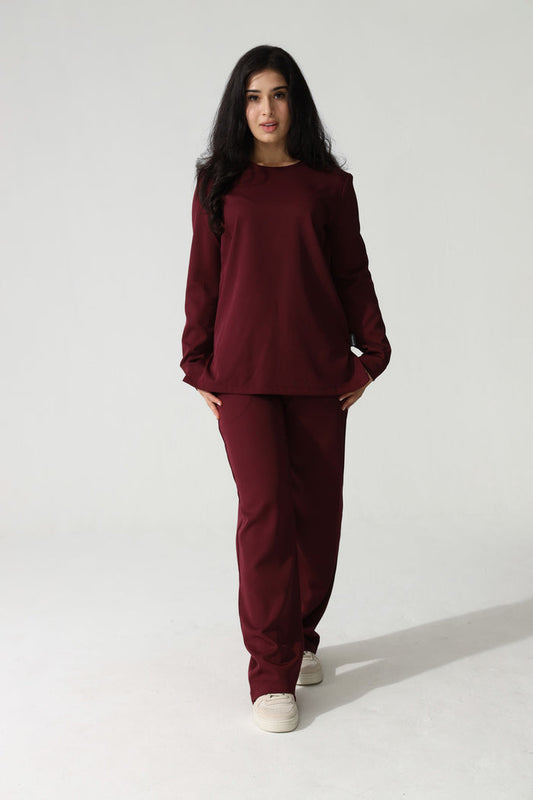 THE LADIES ROUND LONGSLEEVE TOP - Greens Medi Scrubs South Africa - Premium Medical Uniforms & Apparel - Delivery Across SA