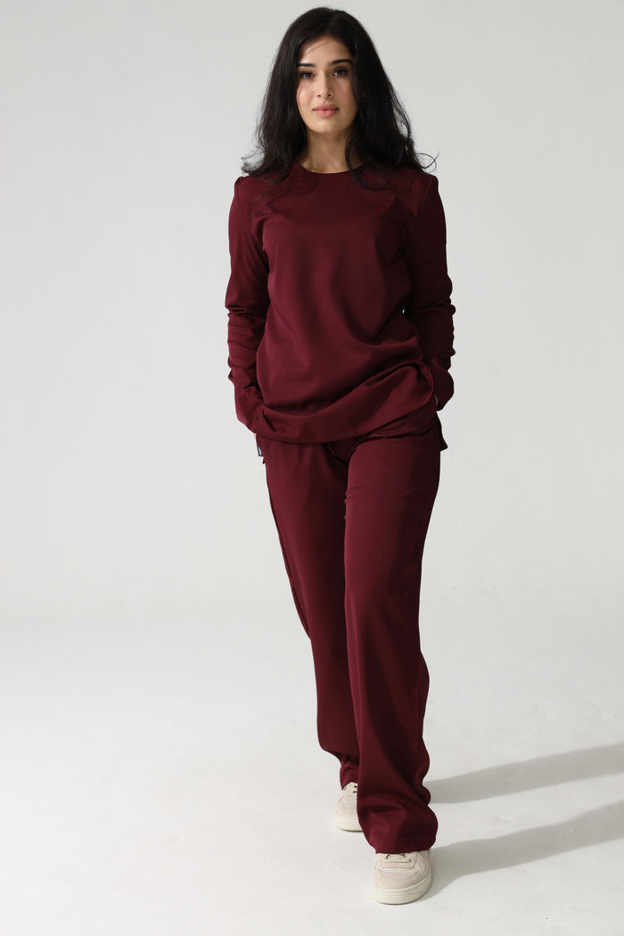 THE LADIES ROUND LONGSLEEVE TOP - Greens Medi Scrubs South Africa - Premium Medical Uniforms & Apparel - Delivery Across SA