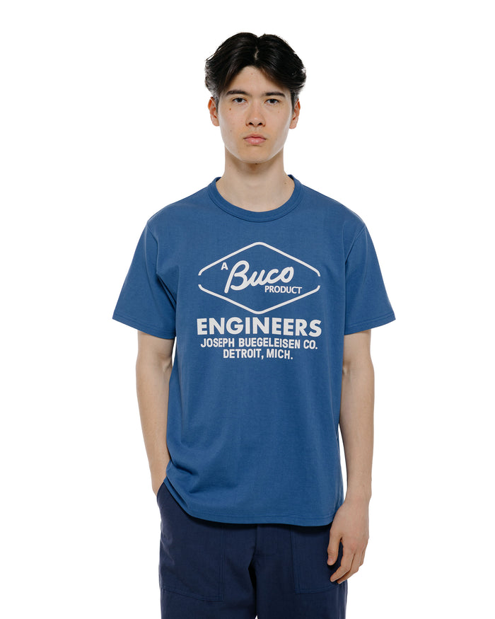 lost & found The Real McCoy's The Real McCoy's BC26001 Buco Tee / Buco Engineers Royal Blue