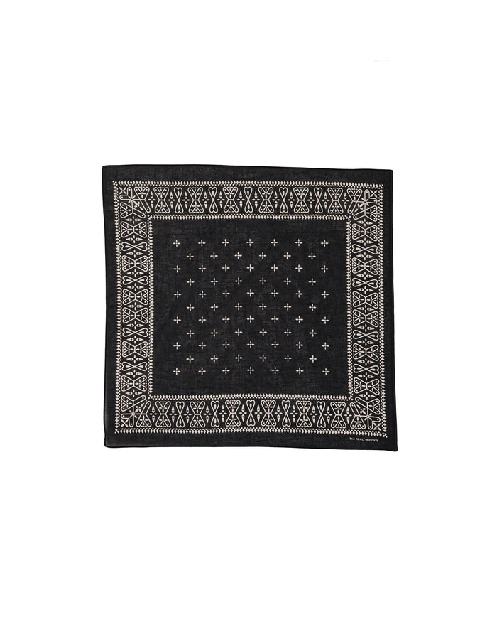 lost & found The Real McCoy's The Real McCoy’s MA26011 Bandana 'Cross' Black
