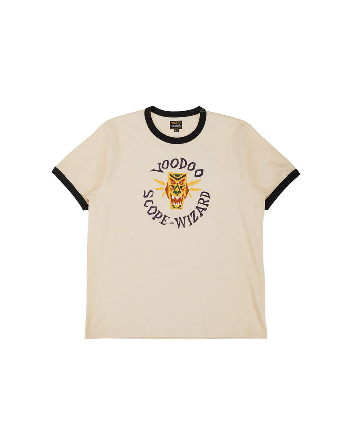 lost & found The Real McCoy's The Real McCoy's MC26009 Military Tee / Voodoo, Colored Ecru/Black