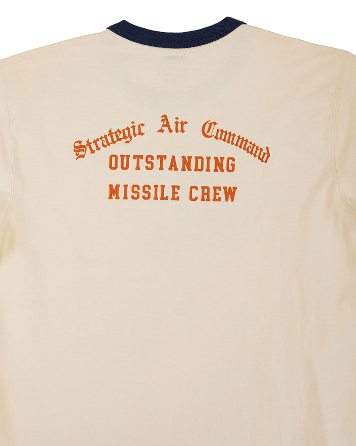 lost & found The Real McCoy's The Real McCoy's MC26013 Military Tee / Strategic Air Commando Ecru/Navy