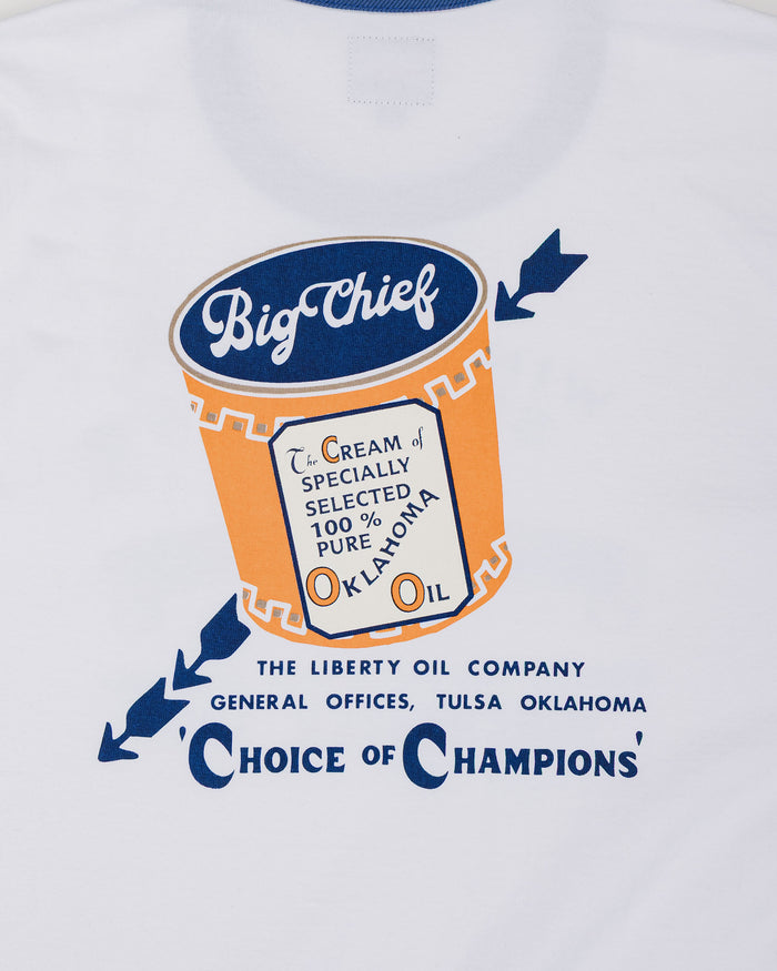 lost & found The Real McCoy's The Real McCoy's MC26027 Joe McCoy Tee / Big Chief White/Blue