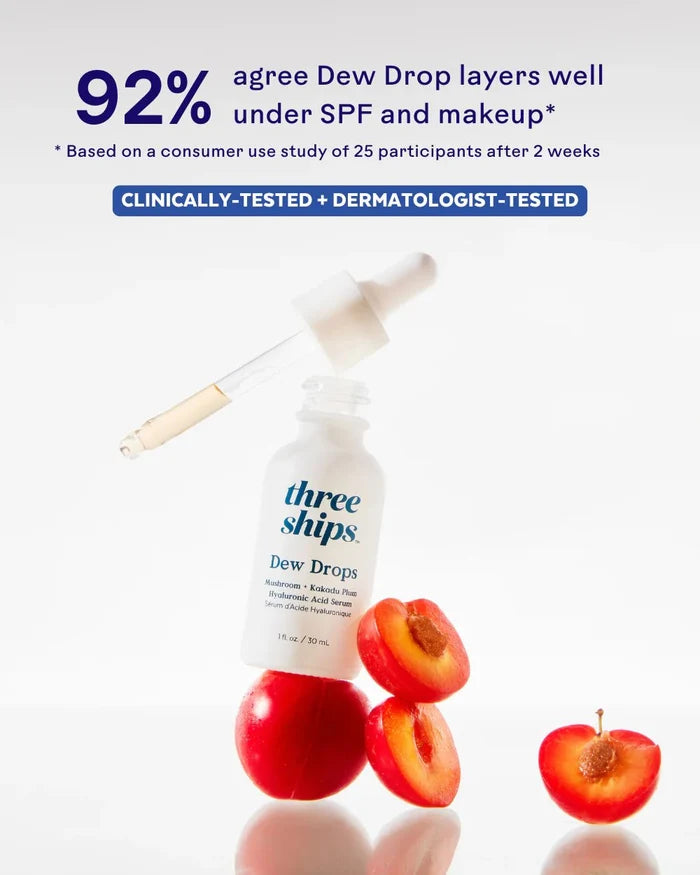 Three Ships Dew Drops Mushroom Hyaluronic Acid + Vitamin C Serum - Aesthetics By Kell
