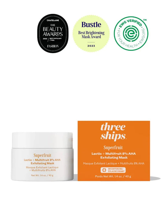 Three Ships Superfruit Lactic + Multifruit 8% AHA Exfoliating Mask - Aesthetics By Kell