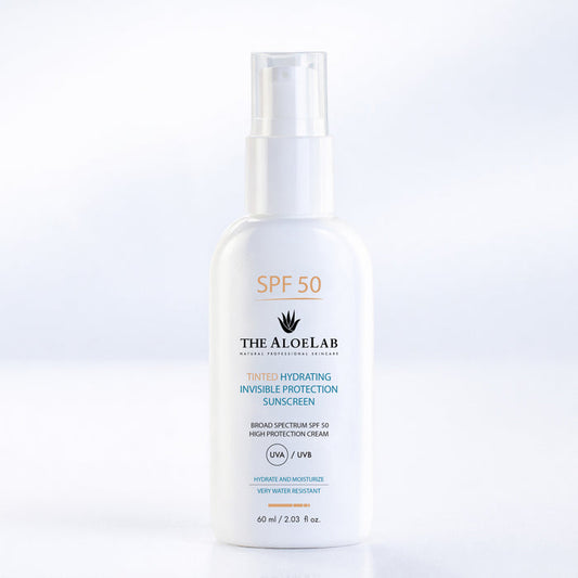 TINTED HYDRATING INVISIBLE PROTECTION SPF 50 SUNSCREEN - The ALOELAB