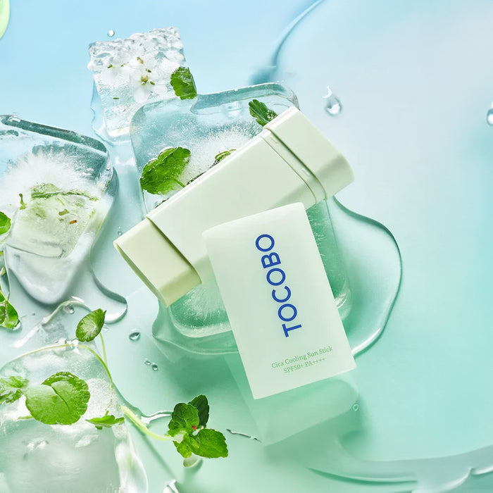TOCOBO Cica Cooling Sun Stick SPF50+ PA++++ vėsinantis SPF pieštukas jautriai odai