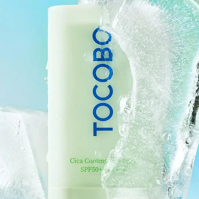TOCOBO Cica Cooling Sun Stick SPF50+ PA++++ vėsinantis SPF pieštukas jautriai odai