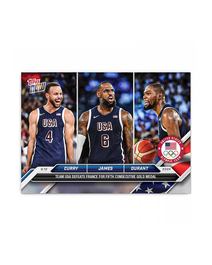 Topps Now 2024 Team USA Curry James Durant #26