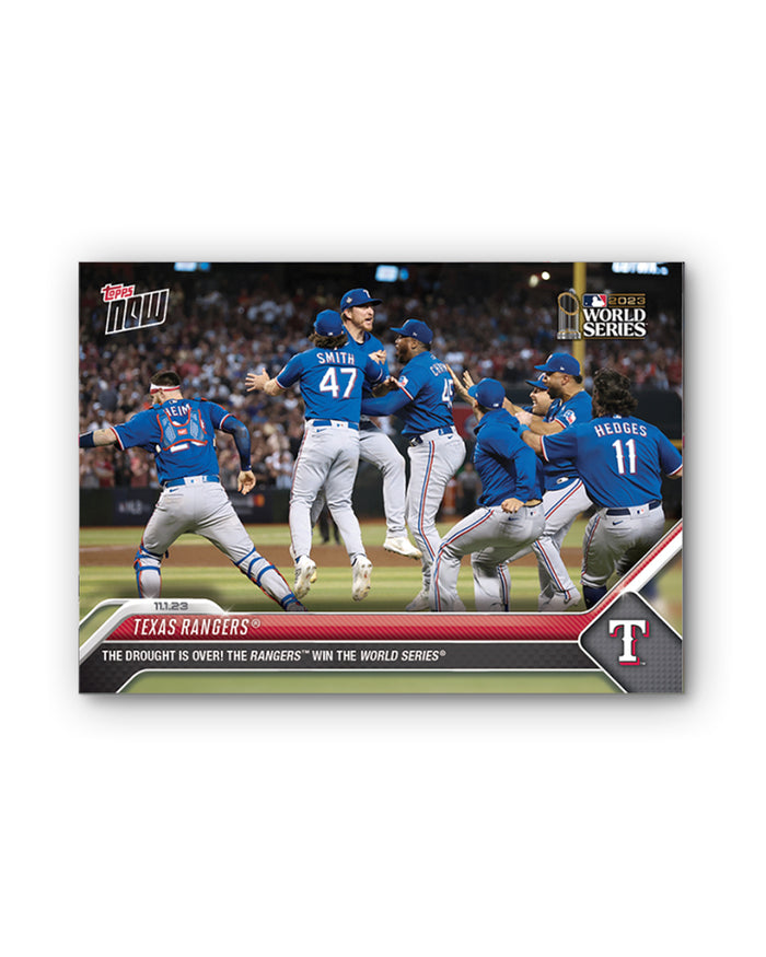 Topps Now 2023 Rangers World Series #1075