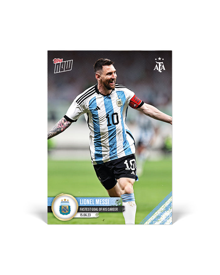 Topps Now 2023 Messi Fastest Career Goal #1