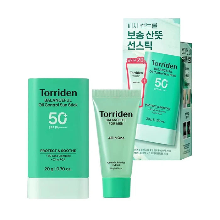 Torriden Oil Control Sunscreen Stick Set SPF50+ PA++++ 20g*2