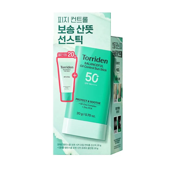 Torriden Oil Control Sunscreen Stick Set SPF50+ PA++++ 20g*2