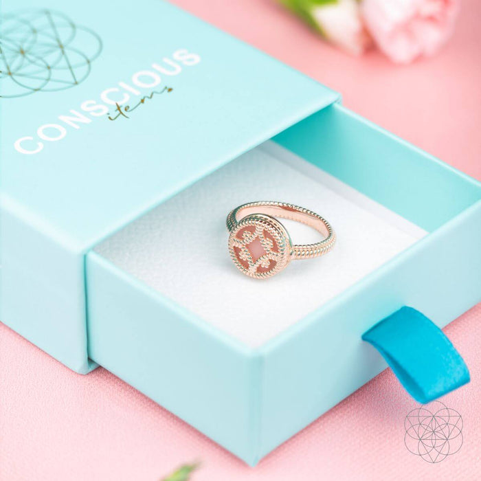 Totem of Abundance: Mayan Lamat Silver Ring of Miracles