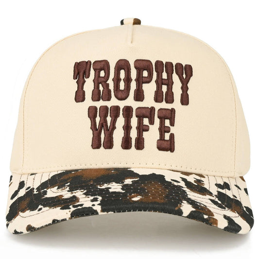 TROPHY WIFE Embroidered Trucker Hat
