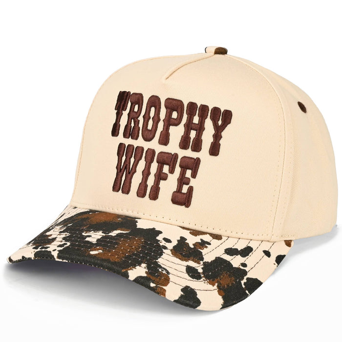 TROPHY WIFE Embroidered Trucker Hat