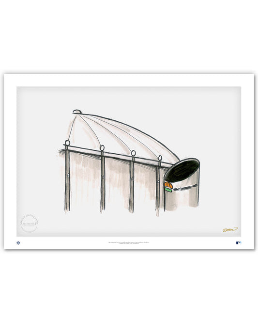 Tropicana Field Ink Sketch Limited Edition Art Print