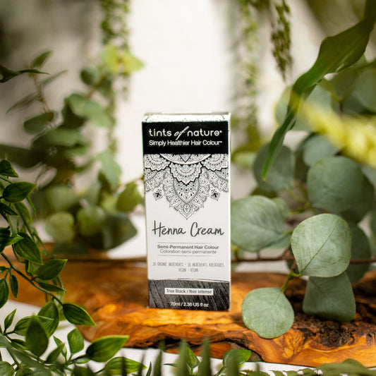 True Black Henna Cream Semi-Permanent Hair Dye