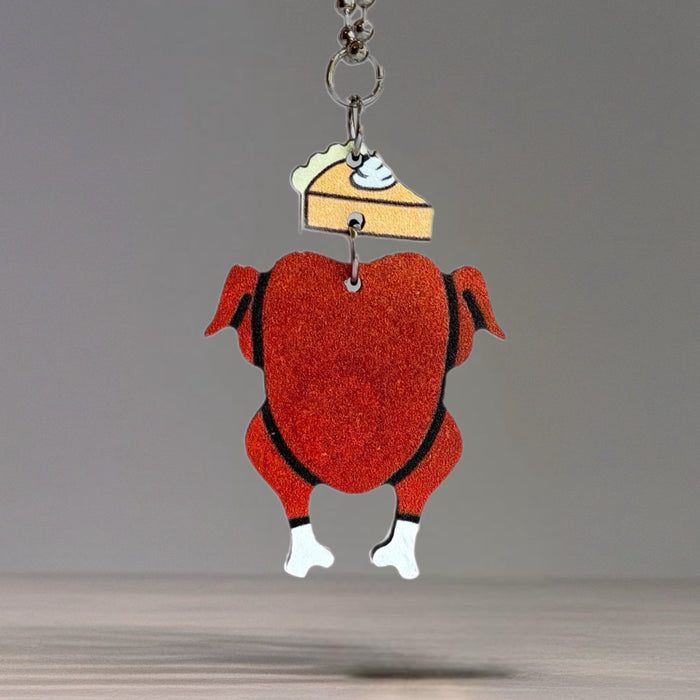 Turkey Dinner Charm - Tumbler Handle Charm