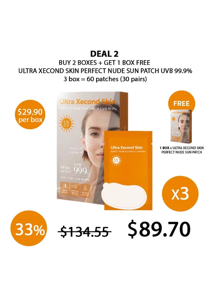(BUY 2+1 FREE) ULTRA XECOND SKIN PERFECT NUDE SUN PATCH