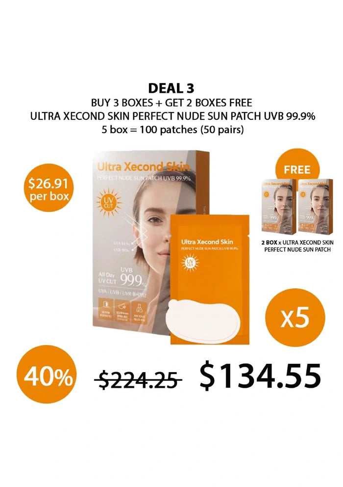 (BUY 3+2 FREE) ULTRA XECOND SKIN PERFECT NUDE SUN PATCH