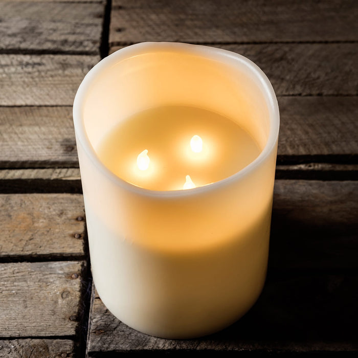 Venti 3 Wick Hurricane Battery LED Candle