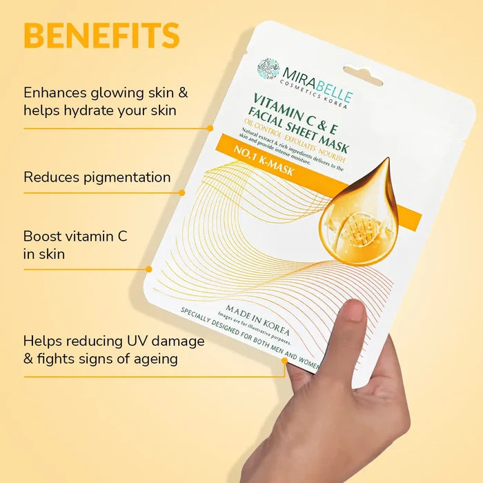 Vitamin C & E Facial Sheet Mask