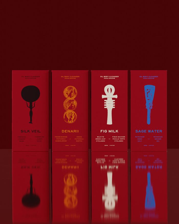 39BC Vol I. Alexandria Gift  Set: four Bath & Shower Oils in a red box