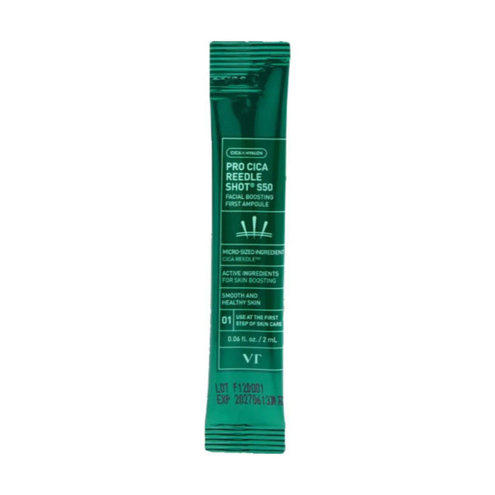 VT COSMETICS Pro-Cica Reedle Shot S50 Facial Boosting Ampoule 2 mL x 6 pcs