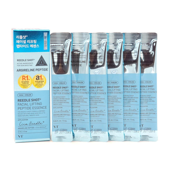 VT COSMETICS Reedle Shot Facial Lifing Peptide Essence 2 mL x 6 pcs