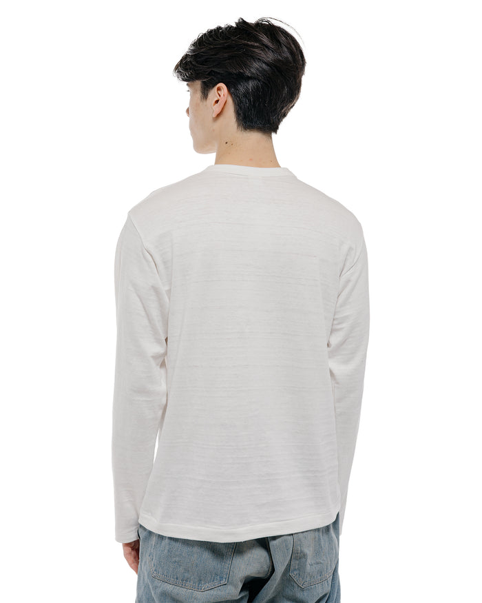 lost & found Warehouse Warehouse Lot. 5906 Long Sleeve Crew Neck T-Shirt Off White