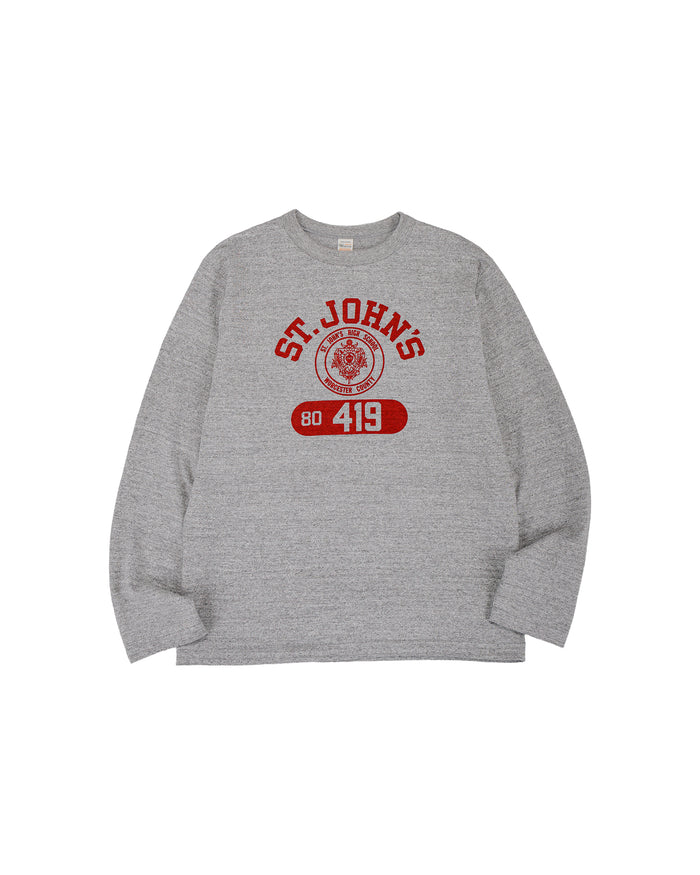 lost & found Warehouse Warehouse Lot. 5906 Long Sleeve Crew Neck T-Shirt St. Johns Heather Gray