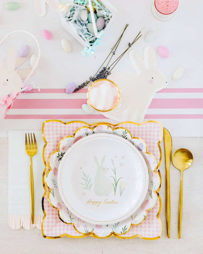 Watercolor Easter Round 7" Plate Set