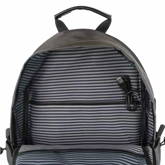 Waterproof Smart Charge Travel Backpack Black
