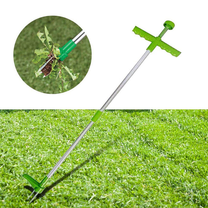 Standing weed puller