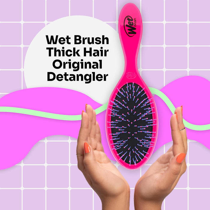 WET BRUSH custom care de detangler فرشاة الشعر لفك التشابك من ويت