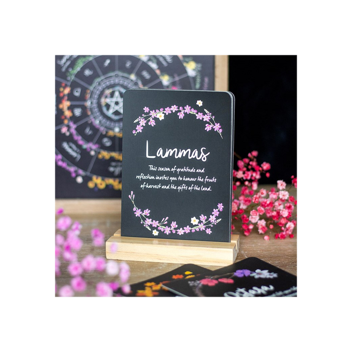 Wheel of the Year Altar Cards with Stand 🇬🇧