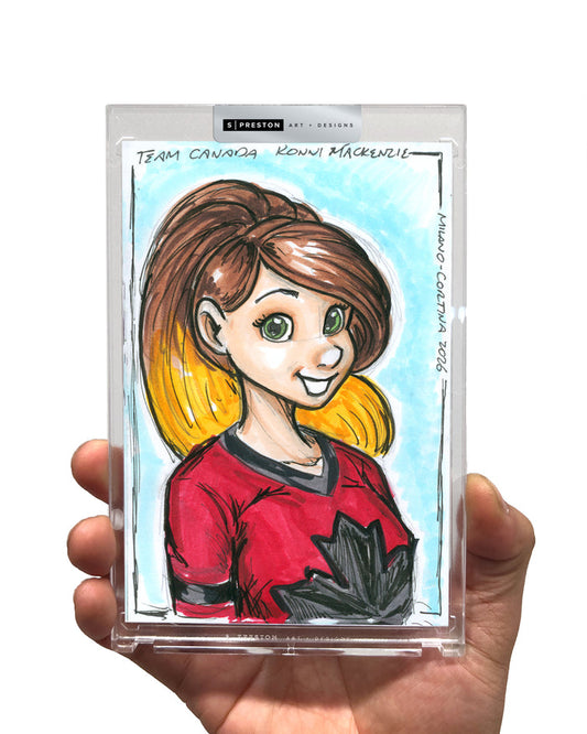 WinS® Every Day Konni Mackenzie Original Art - Milan 2026 Hockey Canada
