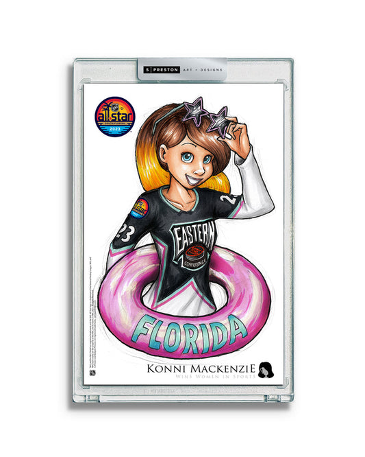 WinS® NHL Konni Mackenzie 2023 All-Star Game Jersey Limited Edition Art Slab
