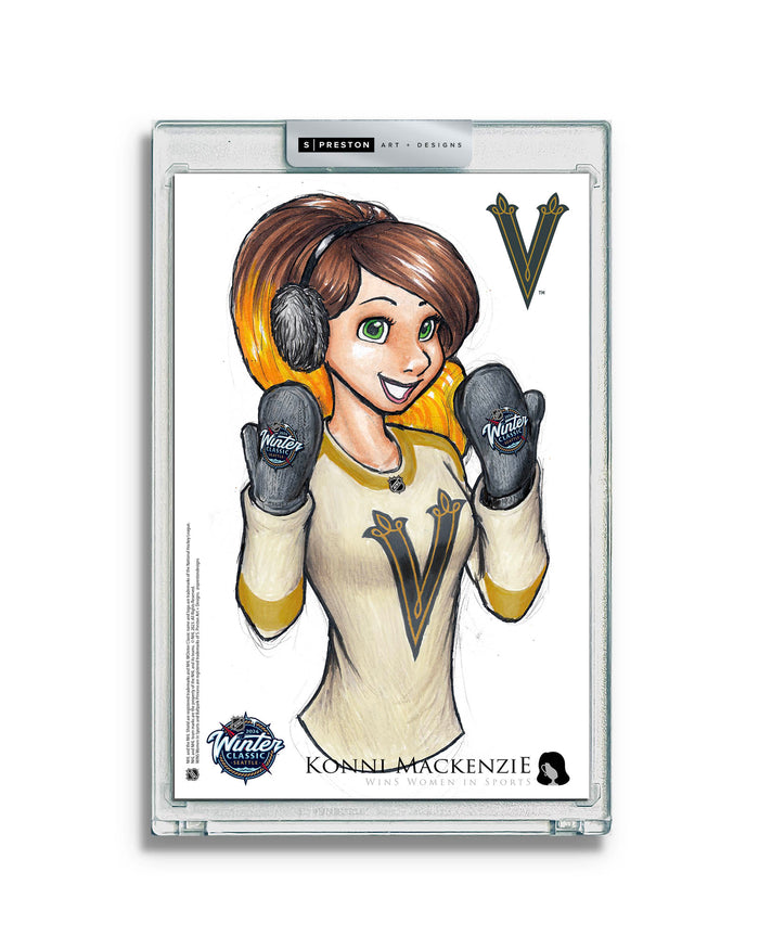 WinS® NHL Konni Mackenzie 2024 Winter Classic Limited Edition Art Slab