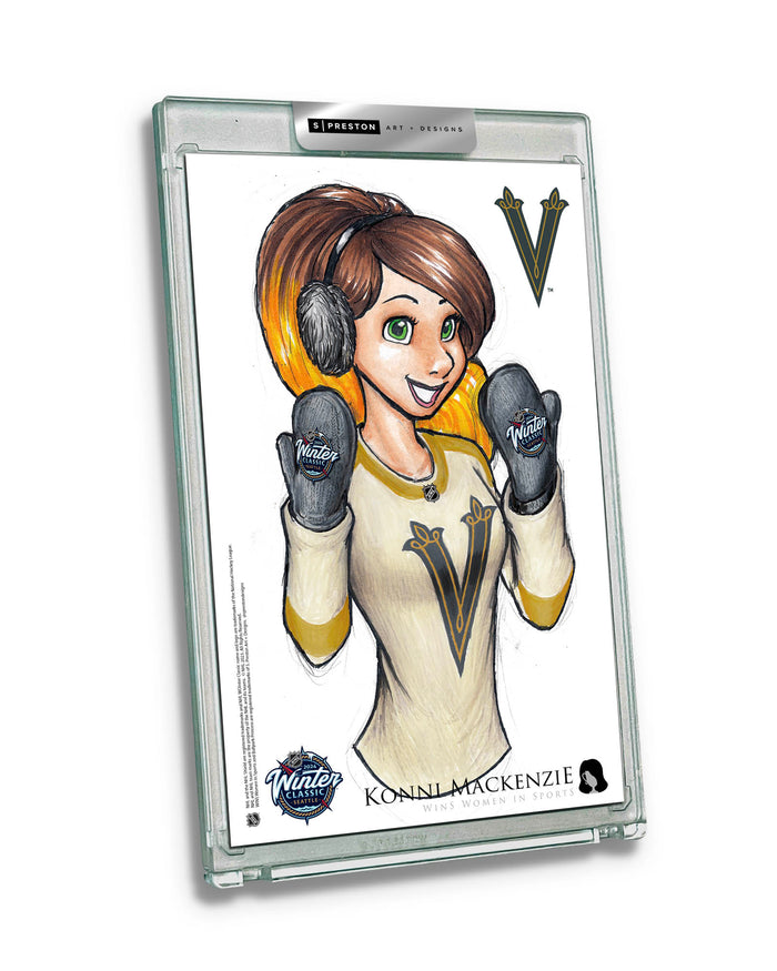 WinS® NHL Konni Mackenzie 2024 Winter Classic Limited Edition Art Slab