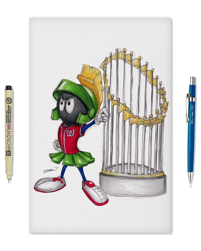 World Series Marvin The Martian 2019 Limited Edition Art Print