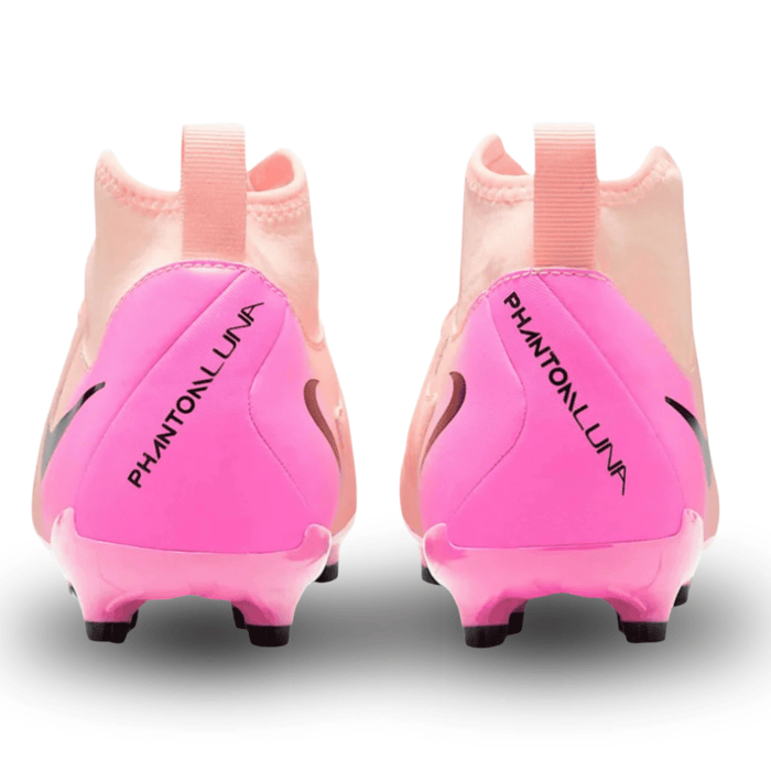 Nike Youth Jr. Phantom Luna II Academy FG/MG (Crimson Tint/Black - Pink Blast) | SoccerWearhouse