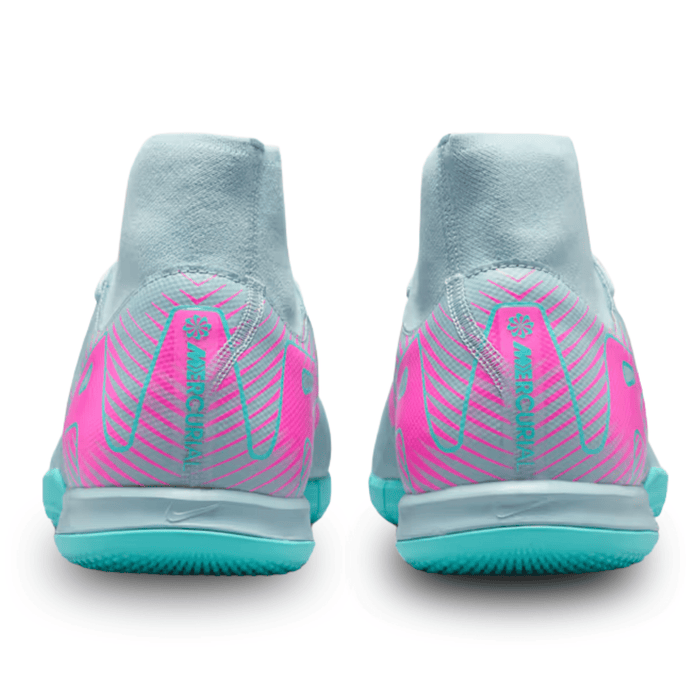 Nike Zoom Superfly 10 Academy IC Indoor Soccer Shoes (Ocean Cube/Pink Blast) | SoccerWearhouse